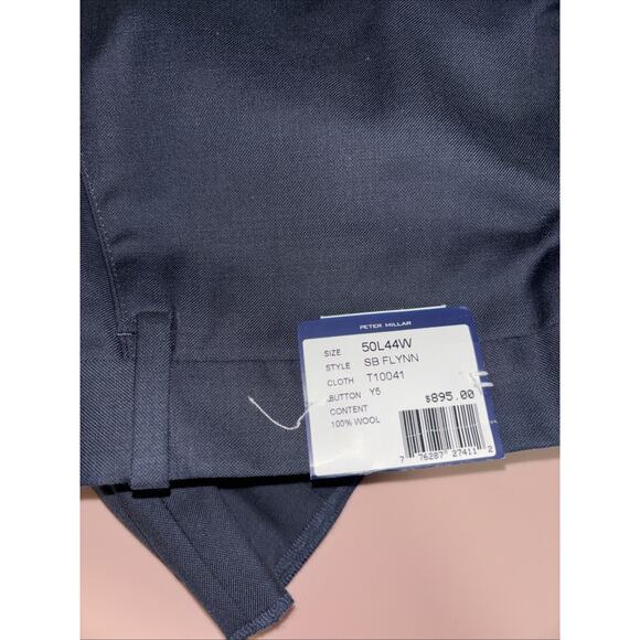 Peter Millar SB Flynn Wool Dress Pants Mens 44x50 in Dark Navy Slim And Jacket - Picture 5 of 11